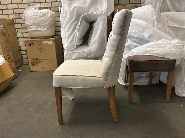 Rivièra maison flax eetkamerstoel (3x) - afbeelding 7 van  8