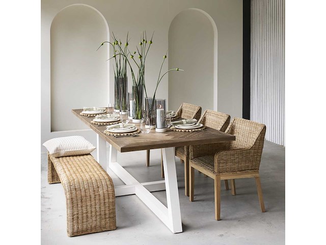 Riviera maison flores eetkamertafel 280x100 - afbeelding 5 van  5