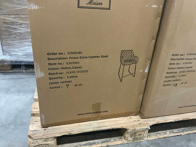 Rivièra maison frisco drive barstoel (2x) - afbeelding 9 van  9