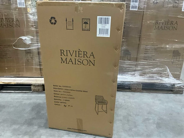 Rivièra maison frisco drive barstoel (2x) - afbeelding 6 van  7