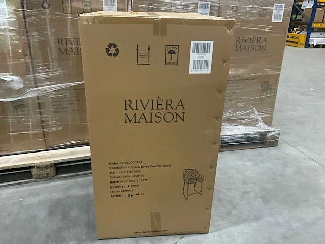 Rivièra maison frisco drive barstoel (2x) - afbeelding 6 van  6
