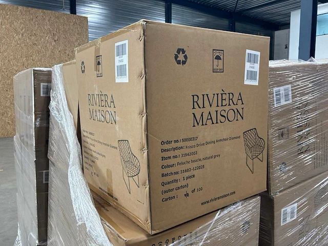 Rivièra maison frisco drive eetkamerstoel (6x) - afbeelding 6 van  6