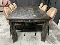 Rivièra maison gold label belmont eetkamertafel - afbeelding 1 van  5