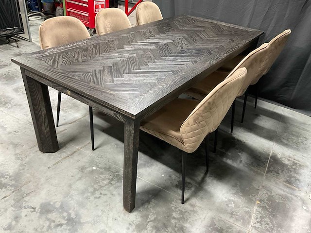 Rivièra maison gold label belmont eetkamertafel - afbeelding 2 van  5