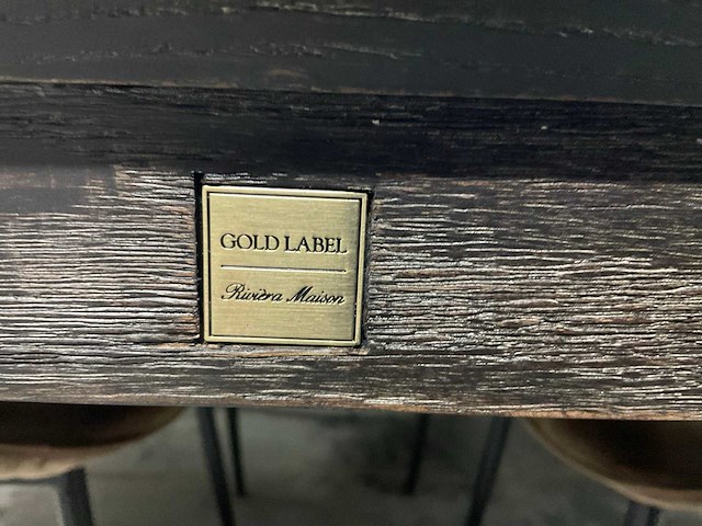 Rivièra maison gold label belmont eetkamertafel - afbeelding 4 van  5