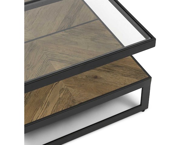 Riviera maison graydon salontafel 90x90cm - afbeelding 1 van  2
