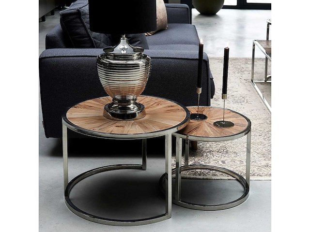 Riviera maison greenwich salontafel set van 2 - afbeelding 5 van  6