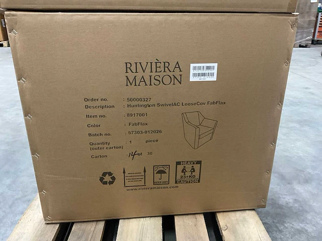 Rivièra maison huntington draaibare fauteuil - afbeelding 7 van  7