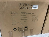 Riviera maison la scala dac eetkamerstoel (6x) - afbeelding 8 van  9