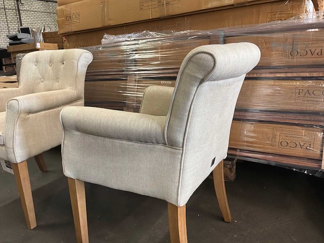 Rivièra maison la scala eetkamerstoel (2x) - afbeelding 2 van  6