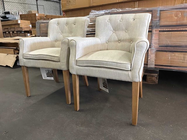 Rivièra maison la scala eetkamerstoel (2x) - afbeelding 6 van  6