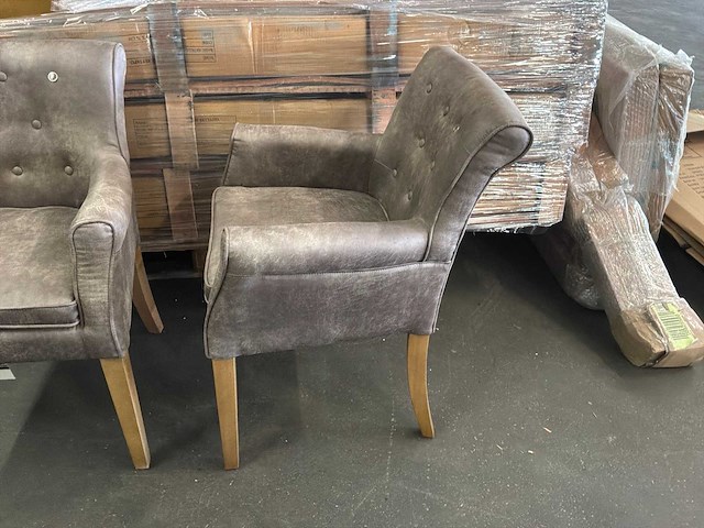 Rivièra maison la scala eetkamerstoel (2x) - afbeelding 2 van  3