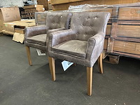 Rivièra maison la scala eetkamerstoel (2x) - afbeelding 1 van  3