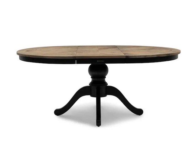 Riviera maison le marais ronde uitschuifbare eetkamertafel 140/190cm - afbeelding 1 van  7