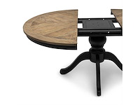 Riviera maison le marais ronde uitschuifbare eetkamertafel 140/190cm - afbeelding 5 van  7