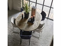 Riviera maison le marais ronde uitschuifbare eetkamertafel 140/190cm - afbeelding 4 van  4
