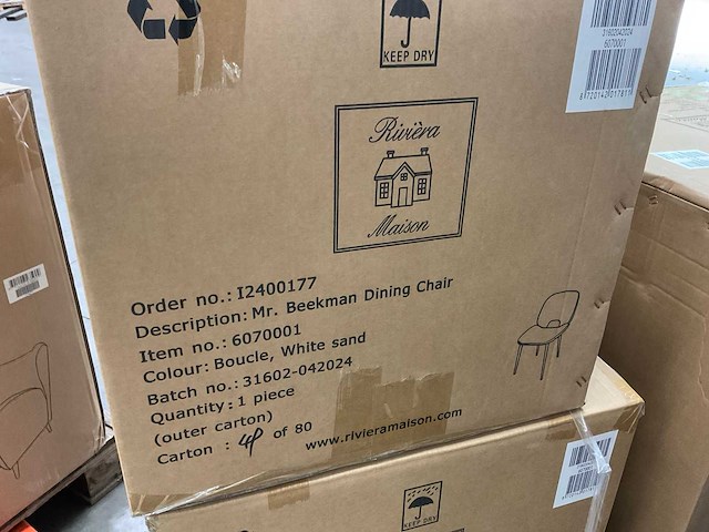 Rivièra maison mr. beekman eetkamerstoel (4x) - afbeelding 2 van  12