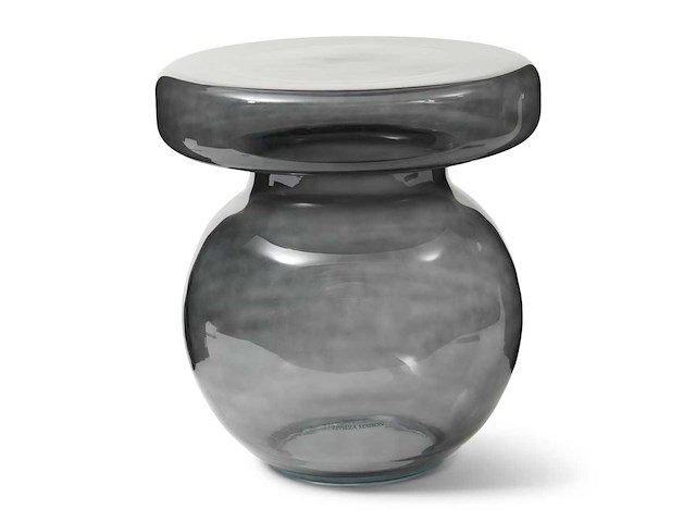 Riviera maison murano glazen bijzettafel - afbeelding 1 van  2