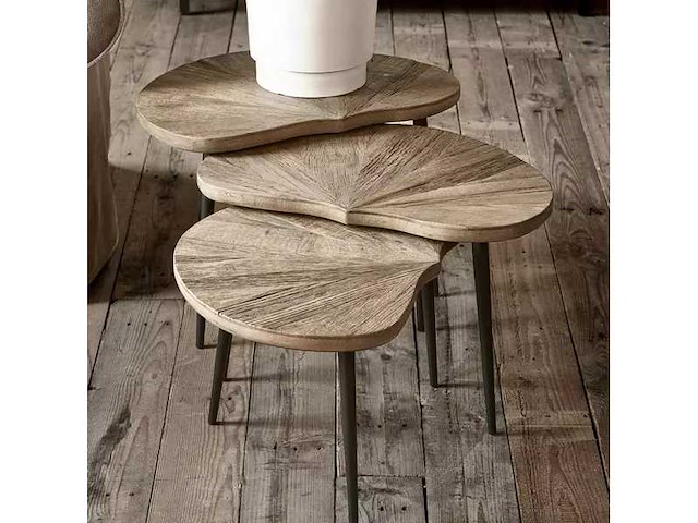 Riviera maison palm springs salontafel set van 3 - afbeelding 4 van  4