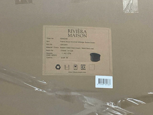Rivièra maison palma draaifauteuil - afbeelding 8 van  8