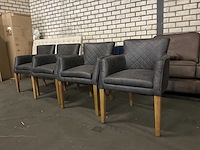 Rivièra maison pellini eetkamerstoel (4x) - afbeelding 1 van  6