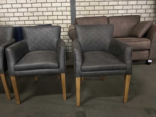 Rivièra maison pellini eetkamerstoel (4x) - afbeelding 5 van  6