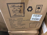 Rivièra maison pellini poef - afbeelding 2 van  10