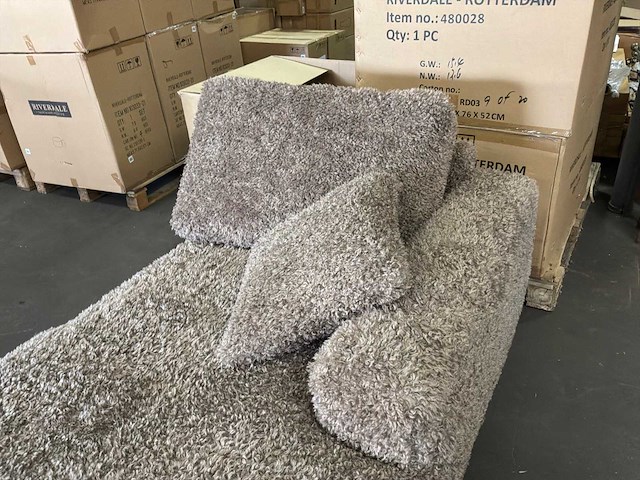 Rivièra maison poodle weave chaise lounge - afbeelding 10 van  11