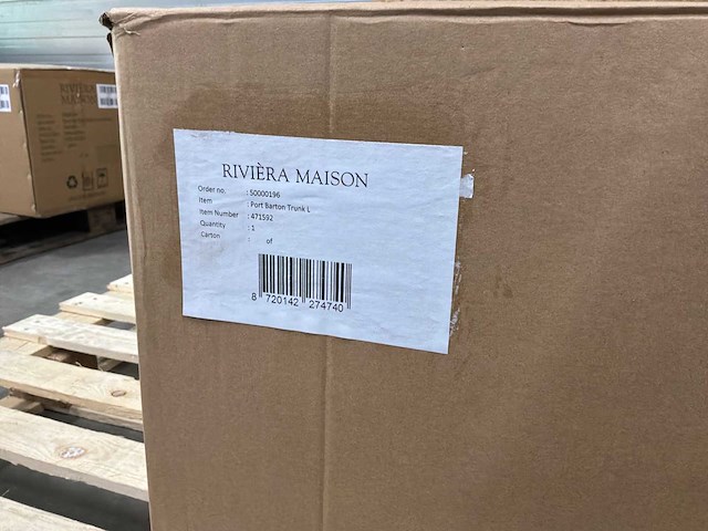 Rivièra maison port barton opbergmand - afbeelding 2 van  2