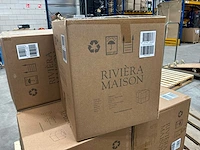 Rivièra maison qbic mohair poef (5x) - afbeelding 5 van  5