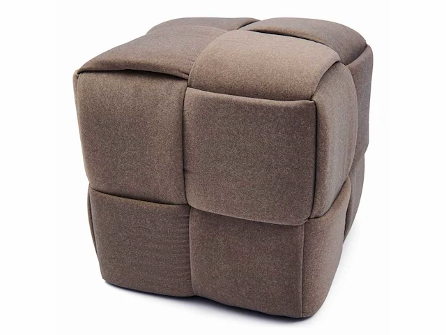Rivièra maison qbic mohair poef (5x) - afbeelding 1 van  5