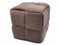 Rivièra maison qbic mohair poef - afbeelding 1 van  5