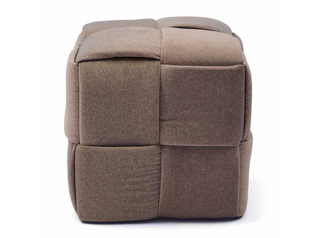 Rivièra maison qbic mohair poef - afbeelding 4 van  5