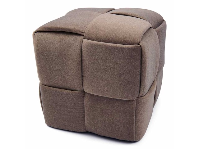 Rivièra maison qbic mohair poef - afbeelding 1 van  5