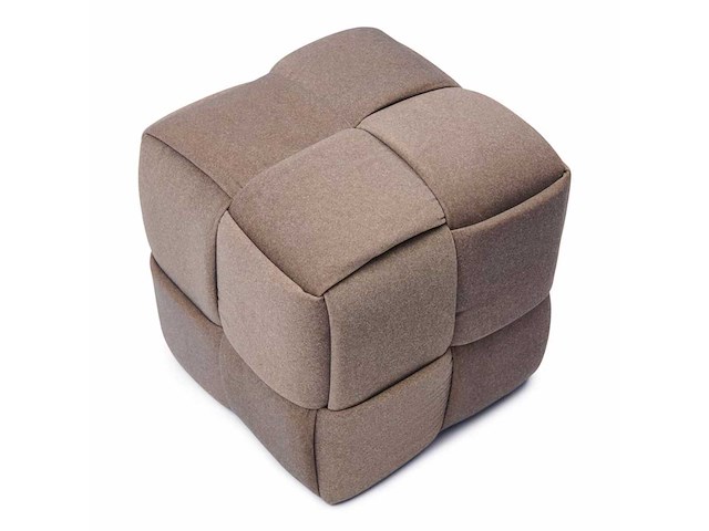 Rivièra maison qbic mohair poef - afbeelding 2 van  5