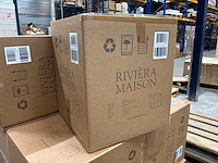 Rivièra maison qbic mohair poef - afbeelding 4 van  5