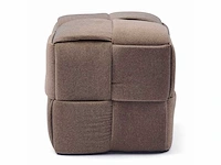 Rivièra maison qbic mohair poef - afbeelding 4 van  5