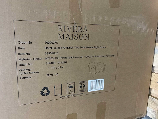 Rivièra maison rafal fauteuil - afbeelding 7 van  7