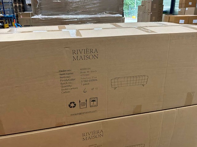 Rivièra maison room 48 eetkamerbank - afbeelding 6 van  6
