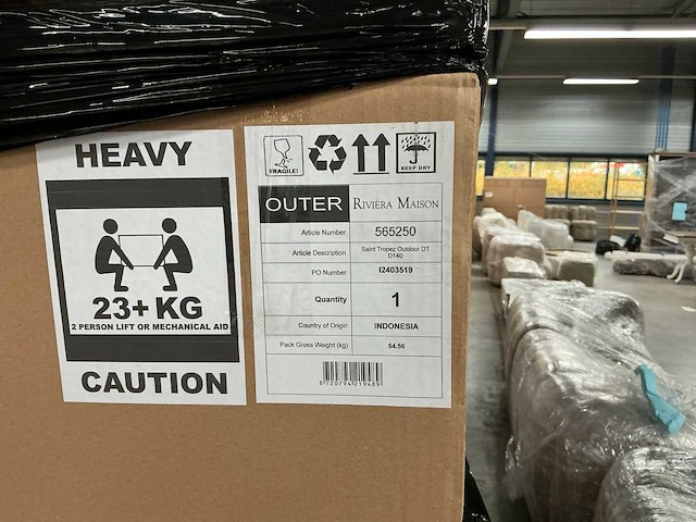 Rivièra maison saint tropez ø140 tuintafel - afbeelding 2 van  3