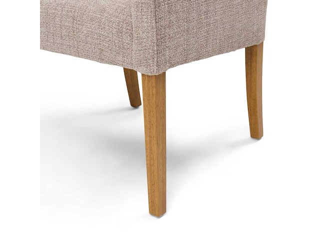 Riviera maison savile row dac bright taupe eetkamerstoel (4x) - afbeelding 4 van  6