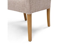 Riviera maison savile row dac bright taupe eetkamerstoel (4x) - afbeelding 4 van  6