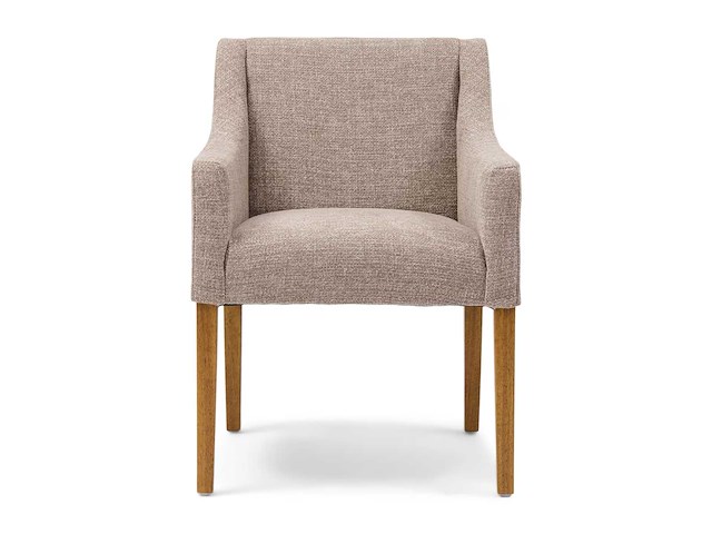 Riviera maison savile row dac bright taupe eetkamerstoel (4x) - afbeelding 2 van  6