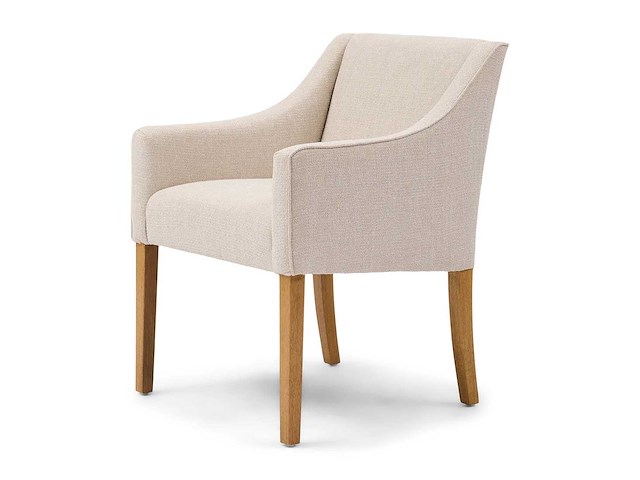 Riviera maison savile row dac glosy flax eetkamerstoel (6x) - afbeelding 1 van  3
