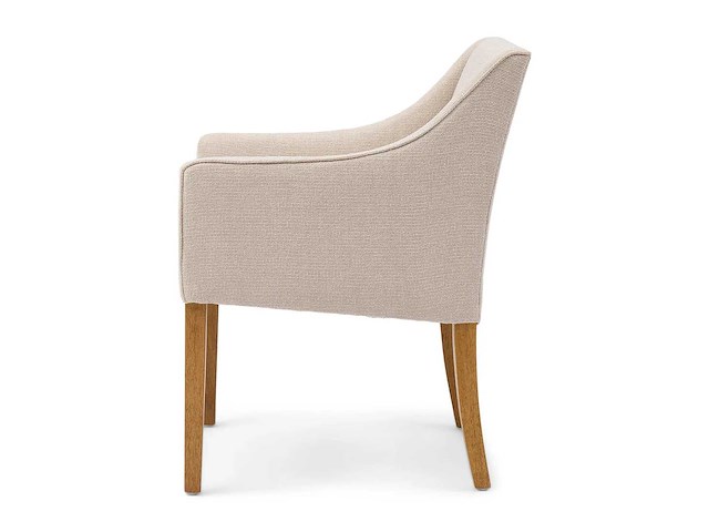 Riviera maison savile row dac glosy flax eetkamerstoel (6x) - afbeelding 2 van  3
