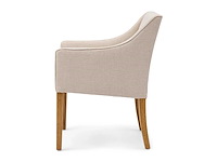 Riviera maison savile row dac glosy flax eetkamerstoel (6x) - afbeelding 2 van  3