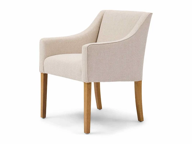 Riviera maison savile row dac glosy flax eetkamerstoel (6x) - afbeelding 1 van  2