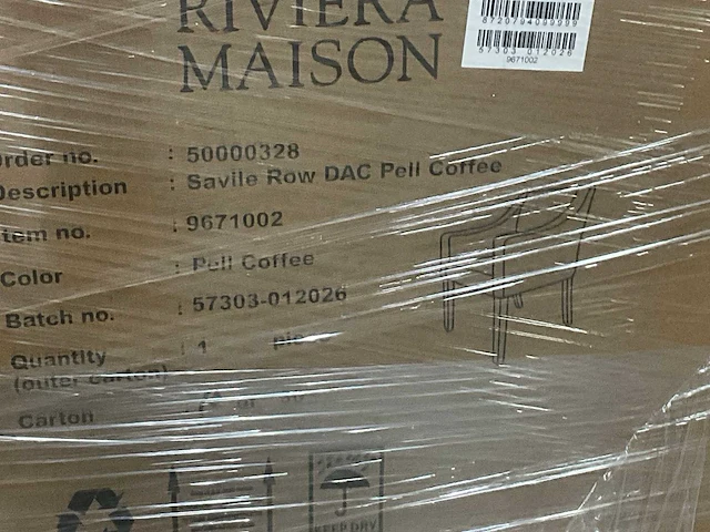 Riviera maison saville row pellini eetkamerstoel (4x) - afbeelding 10 van  11
