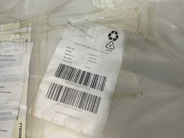 Rivièra maison selena sofa 3,5 sofa binnenkussenset - afbeelding 3 van  4