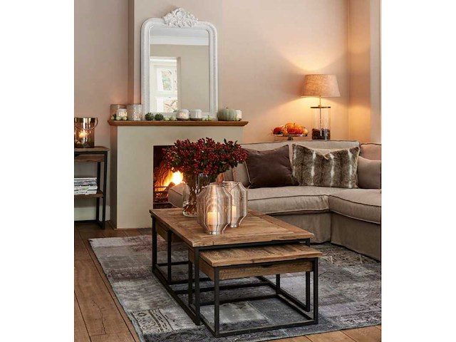 Riviera maison shelter ct s/3 salontafel set van 3 - afbeelding 4 van  4